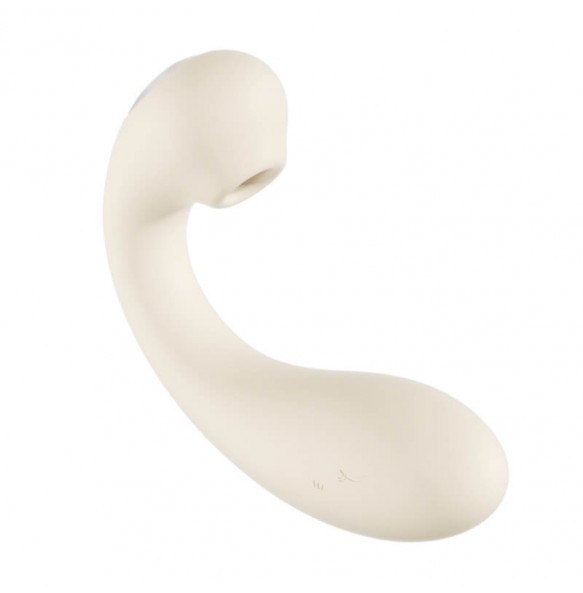MizzZee - Naughty Whale Suction Wearable Vibrators (Chargeable - Beige)